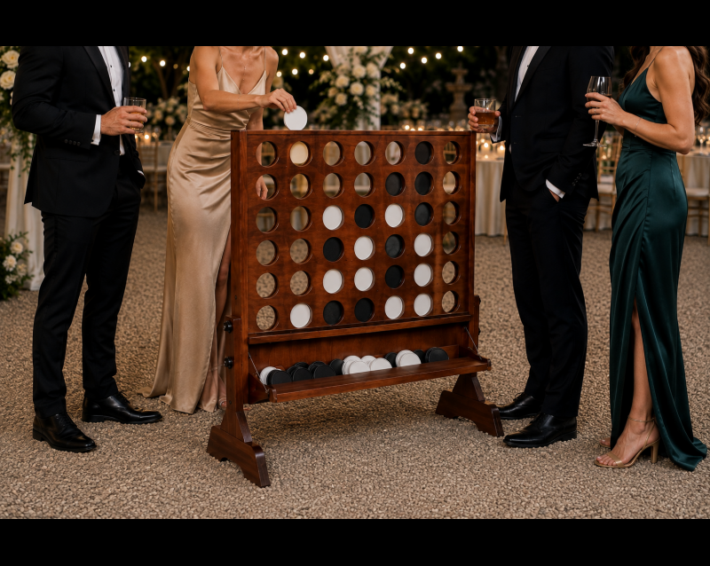 Connect Four Black and White